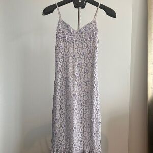 Michael Kors Embellished Corded Lace Ruffle-hem Dress Size XXS